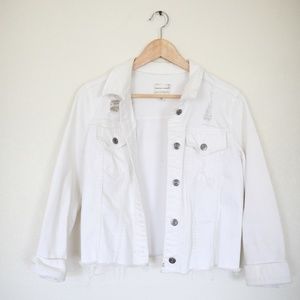 MELROSE AND MARKET WHITE DENIM JACKET MEDIUM
